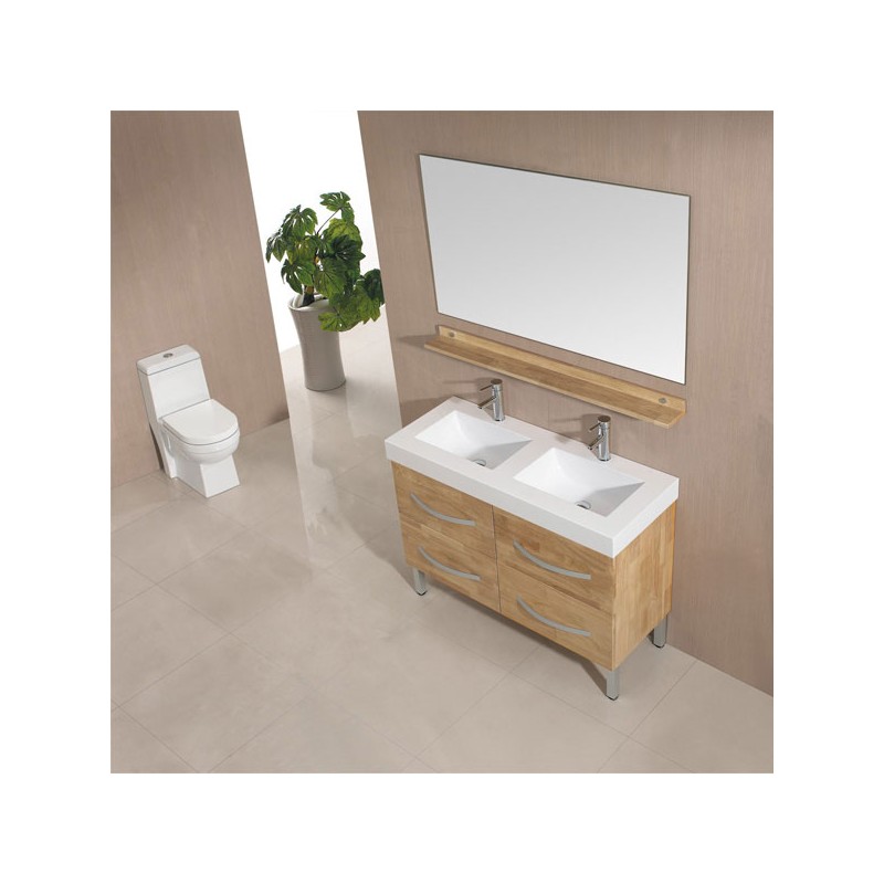 Meuble salle de bain en bois massif ~ tazmik.com for . Meuble salle de bainen bois