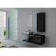 Lot de meubles salle de bain DIS9450N Noir laqué