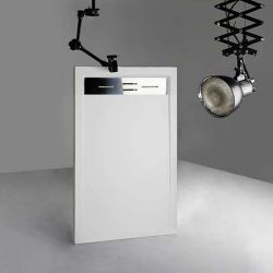 Receveur en gel coat CANTO Blanc 140 x 80 cm