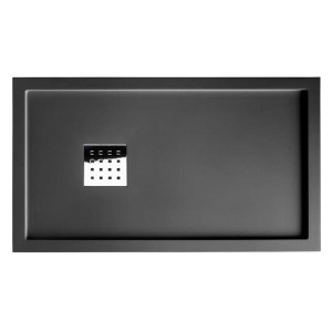 Receveur en gel coat LISO ENMARCADO Graphite 140x80