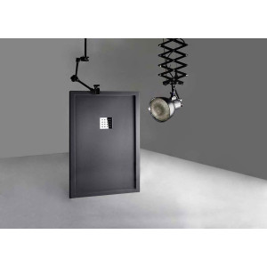 Receveur en gel coat LISO ENMARCADO Graphite 140x90