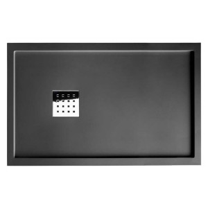Grand receveur de douche 140x90 cm LISO ENMARCADO Graphite