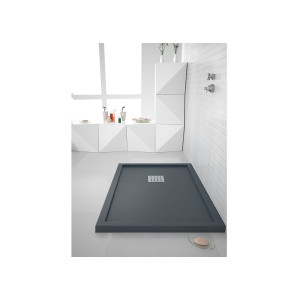 Receveur de douche avec rebords LISO ENMARCADO Graphite 140x90