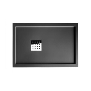 Receveur en gel coat LISO ENMARCADO Graphite 1200x800mm