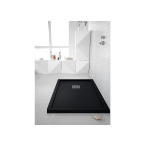 Receveur de douche avec rebord LISO ENMARCADO Noir 140x90