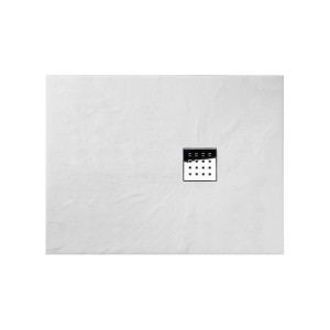 Receveur en gel coat PIZARRA Blanc 120x90 cm