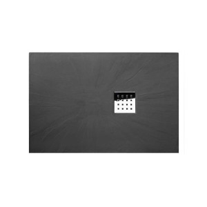 Receveur en gel coat PIZARRA Graphite 120 x 80 cm