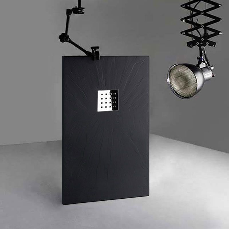 Receveur de douche en gel coat PIZARRA Graphite 140 x 80 cm