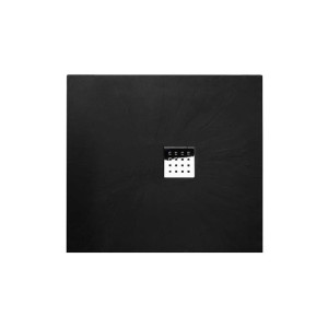 Receveur de douche en gel coat PIZARRA Noir 100 x 90 cm
