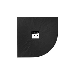 Receveur de douche PIZARRA 1/4 de rond Noir 90x90