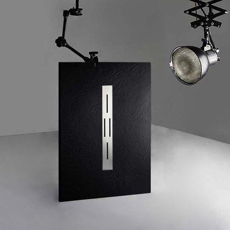 Receveur de douche noir en gel coat ARDESIA 120x80 cm Receveur de douche noir en gel coat ARDESIA 120x80 cm