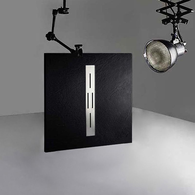 Receveur en gel coat ARDESIA Noir 100x90 cm
