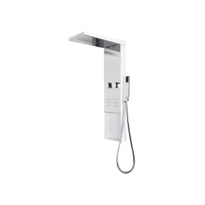 S051W Colonne d'hydromassage blanche et miroir