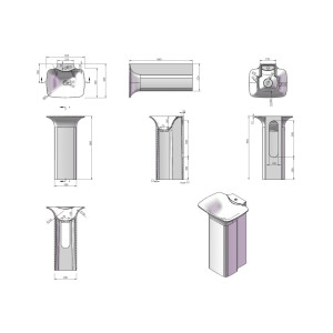 Plans et dimensions de la vasque SDV30