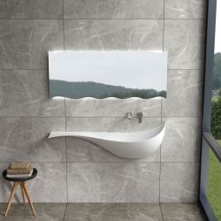 Vasque murale en solid surface SDVP10 