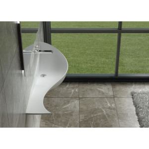 Vasque vague suspendue en solid surface SDVP10 