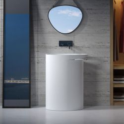 SDV25 vasque totem pour salle de bain contemporaine