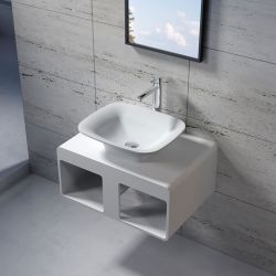 Plan de toilette SDK54 avec vasque rectangulaire SDV33