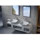 Plan de toilette SDK53 et 2 vasques SDV13