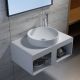 Plan de toilette et vasque design en solid surface