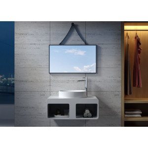 Plan de toilette et vasque design en solid surface