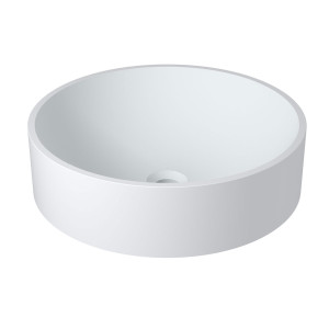 Plan de toilette SDK56 avec vasque ronde en solid surface SDV40