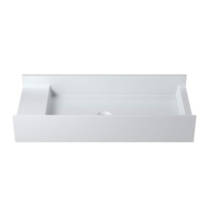 Vasque rectangulaire design en solid surface SDV71