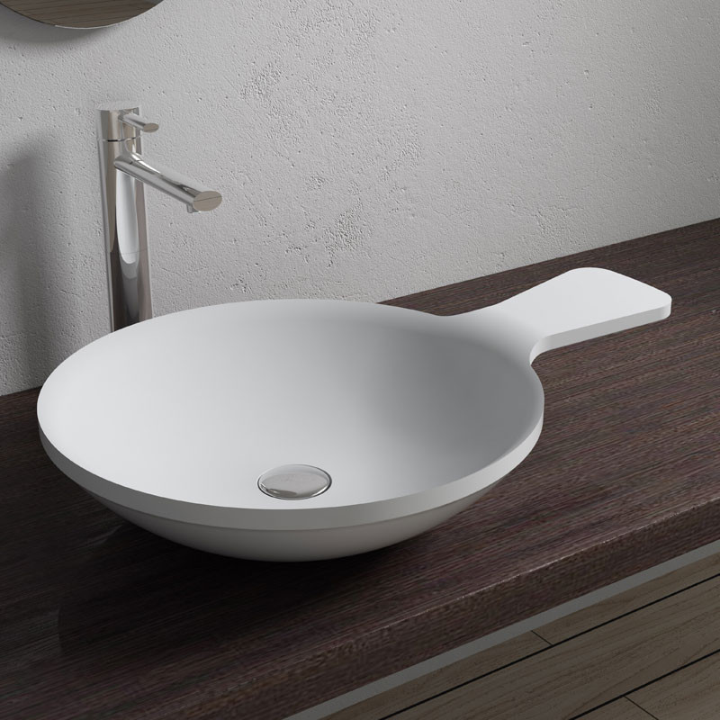 Vasque à poser cuillère très originale en solid surface SDV12 Vasque à poser cuillère très originale en solid surface SDV12