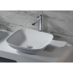 Vasque à poser cuillère carrée en solid surface SDV13