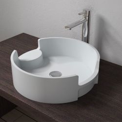 Vasque ronde design en solid surface SDV69