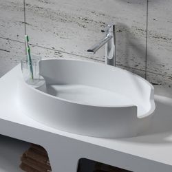 Vasque ovale design en solid surface SDV70