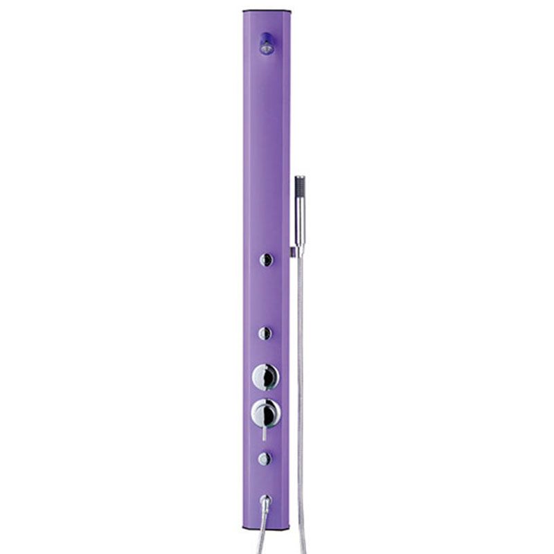 Colonne de douche hydromassante multifonction violet