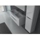 Ensemble salle de bain 2 vasques TREVISE Blanc