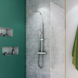 Colonne de douche tubulaire Divina Thermostatique