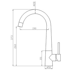 Robinet classique avec mitigeur