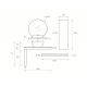 Plan du meuble salle de bain MONZA Aubergine