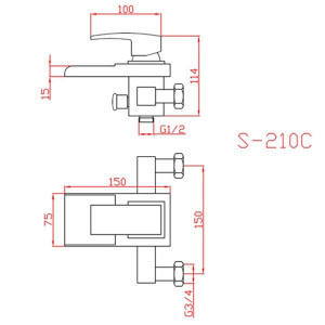 SDS210C Mitigeur nouvelle tendance