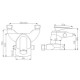 Plan robinet mitigeur mural SDS212C