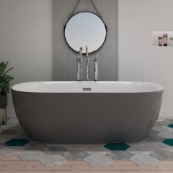 Dimensions Baignoire îlot Lamone Grey