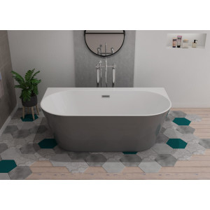 Baignoire îlot design Lazzio Grey