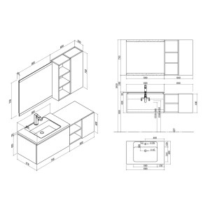 Plan technique ALASSIO 800 Noir