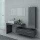 Ensemble meuble simple vasque gris moderne DIS9250GT