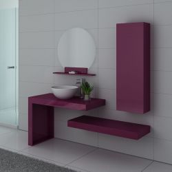 MONZA Aubergine ensemble simple vasque