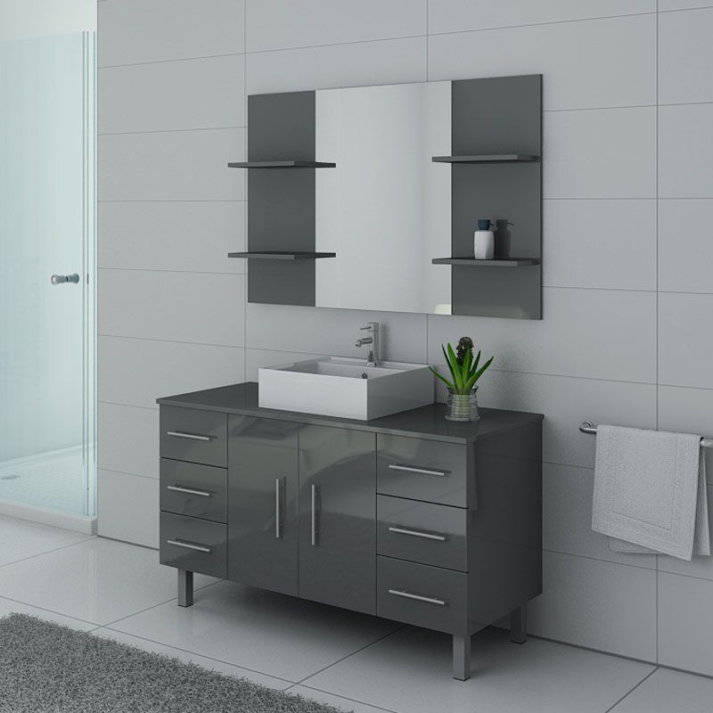 Meubles salle de bain TURIN Gris taupe