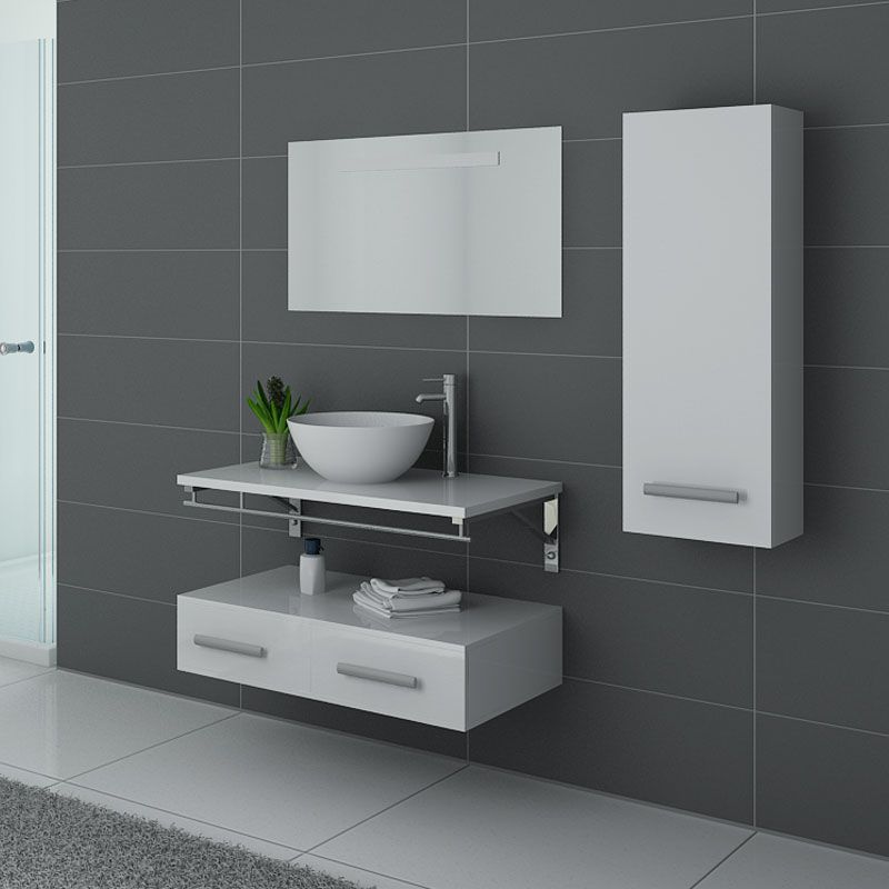 Meuble Salle de Bain Blanc Mat