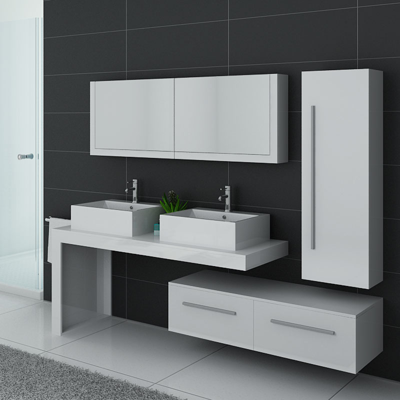 Colonne Chene Gris 120 Cm Code Meuble Salle De Bain Armoire Rangement Idee Salle De Bain