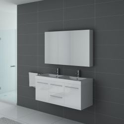 Meubles salle de bain PALERME B Blanc conçu par Distribain