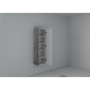Meuble colonne PAL150CG salle de bain Chêne Gris