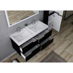 Interieur meuble salle de bain double vasque CALABRO 1200