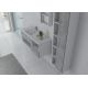 Meuble de salle de bain FARALDI 1200 Béton et Blanc